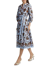 Raya Floral Tie-Waist Dress
