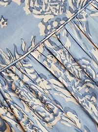 Bessie Embellished Printed V-Neck Minidress