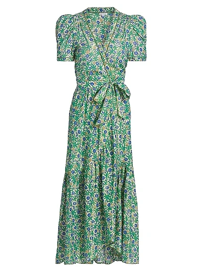 Baba Cotton Wrap Midi-Dress