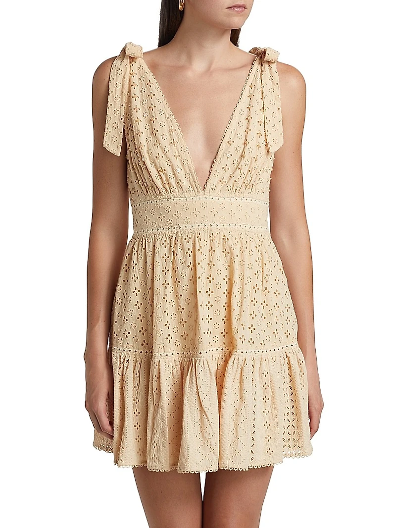 Cara Eyelet Lace Minidress