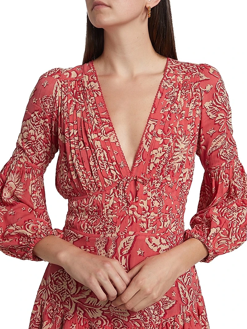 Chiara Floral Tiered Minidress