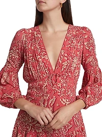 Chiara Floral Tiered Minidress