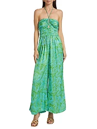 Claudia Floral Sleeveless Jumpsuit