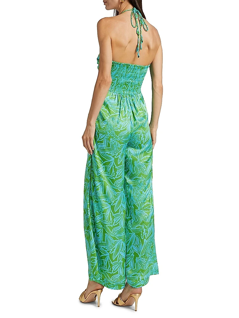 Claudia Floral Sleeveless Jumpsuit