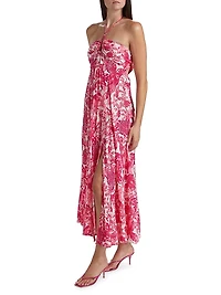 Carla Floral Halter Maxi Dress