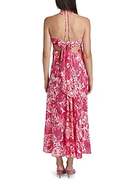 Carla Floral Halter Maxi Dress