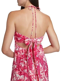 Carla Floral Halter Maxi Dress