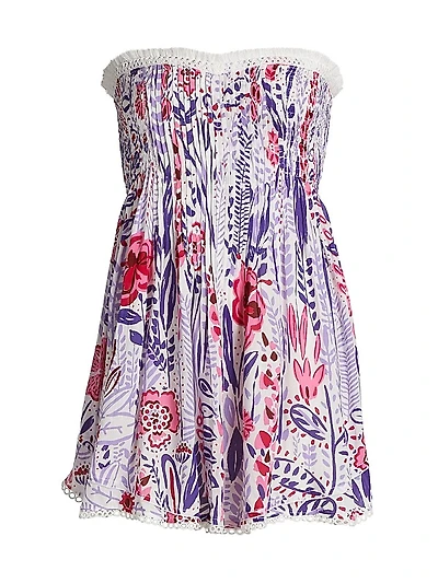 Claire Floral Bandeau Minidress