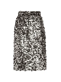 Paillettes Stretch Pencil Skirt