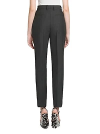 Wool Tailored Slim-Fit Trousers