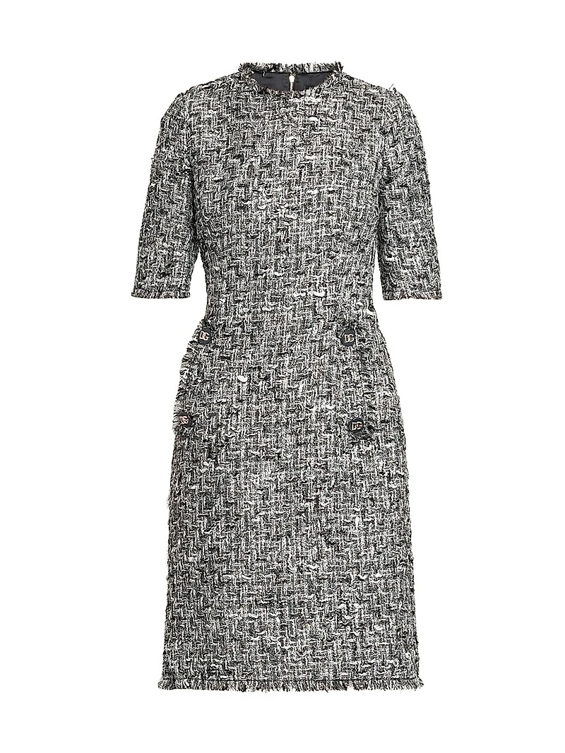 Rachel Tweed Knee-Length Dress