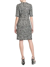 Rachel Tweed Knee-Length Dress