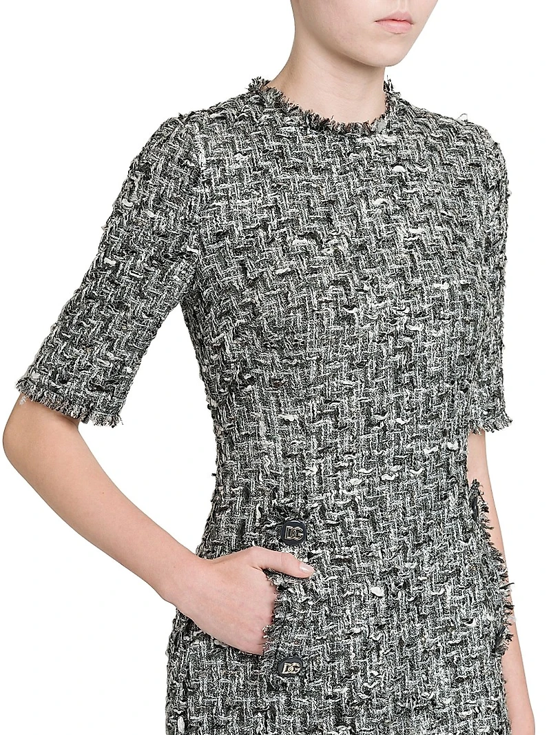 Rachel Tweed Knee-Length Dress