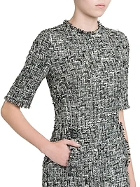 Rachel Tweed Knee-Length Dress