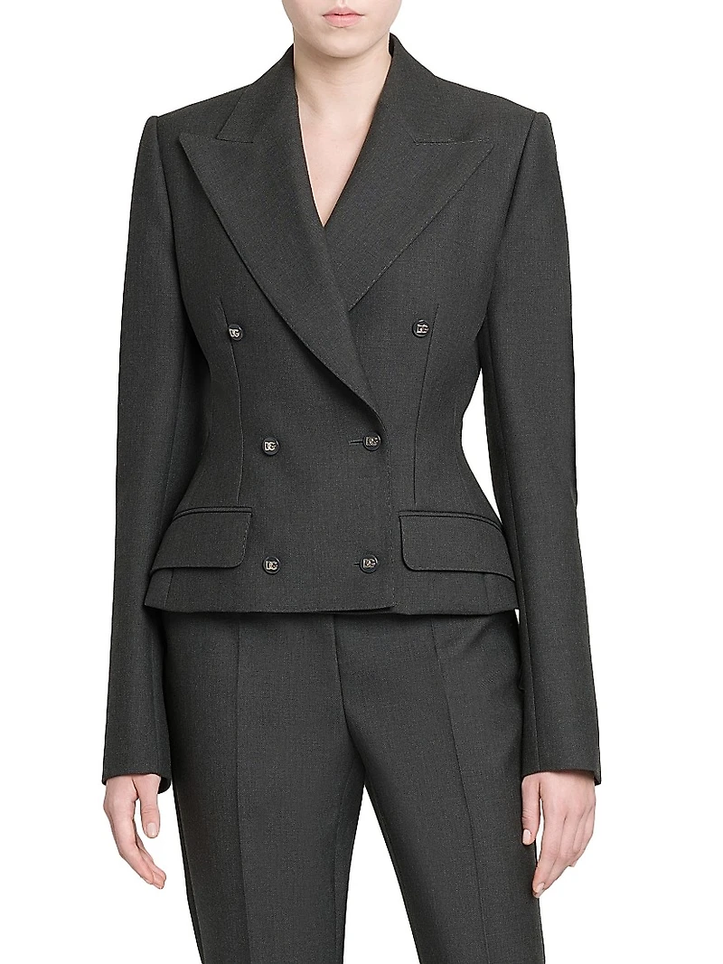 Wool Double-Breasted Jacket