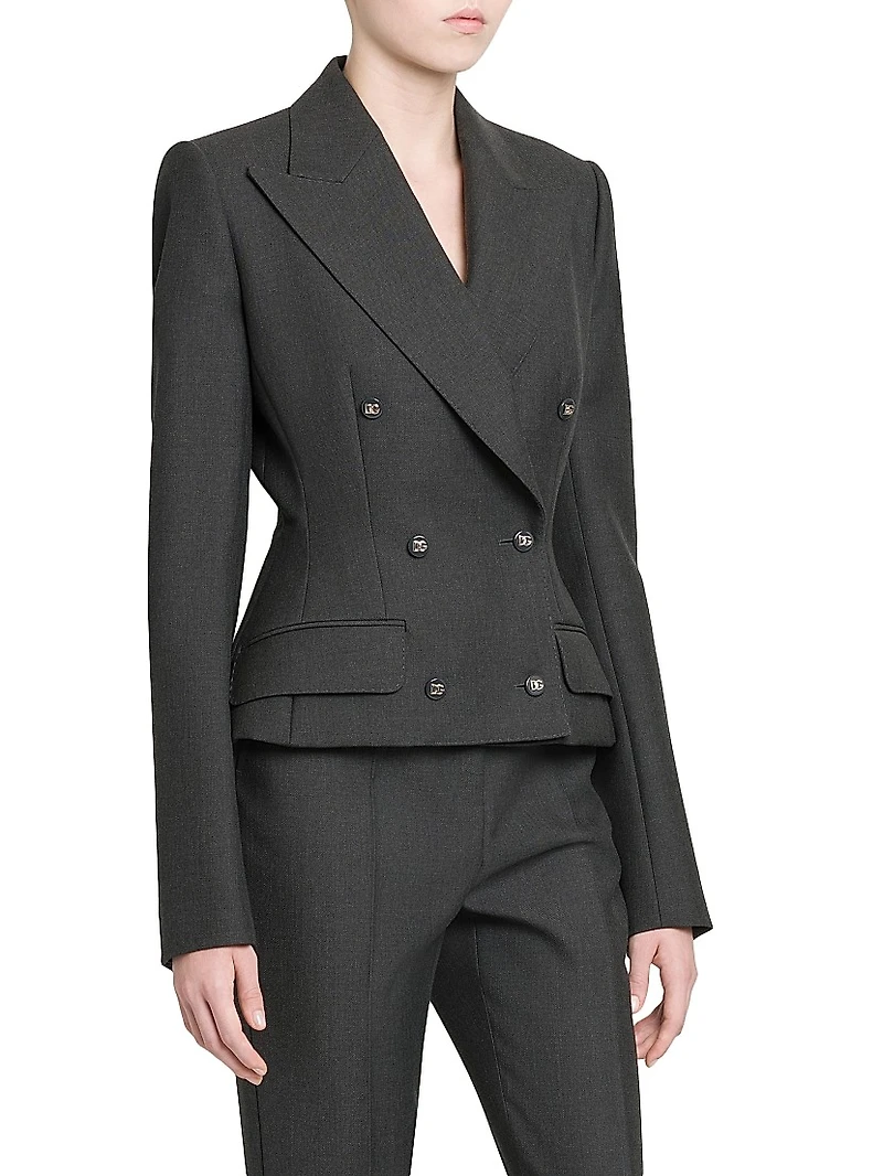 Wool Double-Breasted Jacket