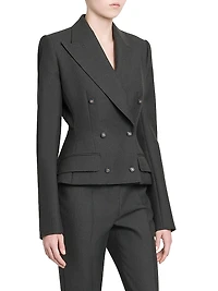 Wool Double-Breasted Jacket