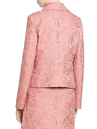 Floral Jacquard Tailored Jacket