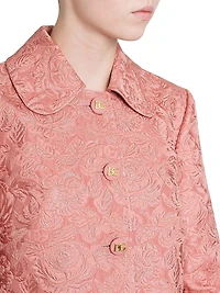Floral Jacquard Tailored Jacket