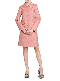 Floral Jacquard Tailored Jacket