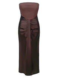 Wayfaring Strapless Draped Gown