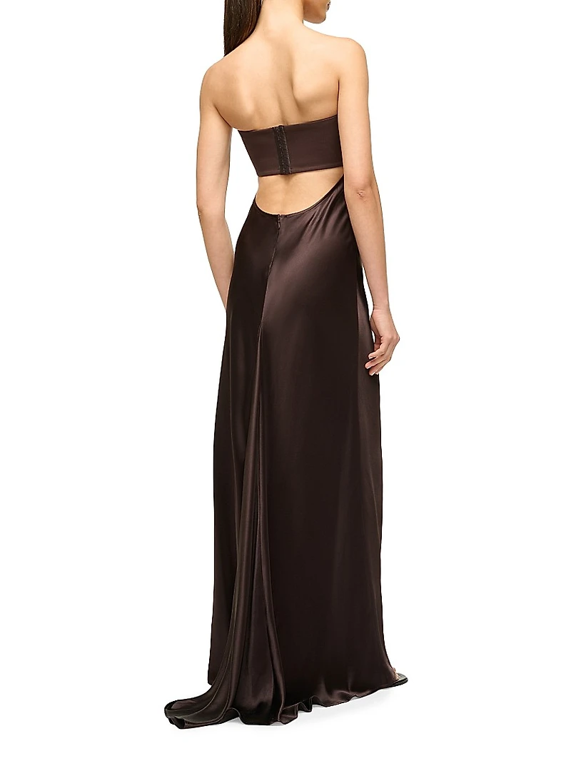 Wayfaring Strapless Draped Gown