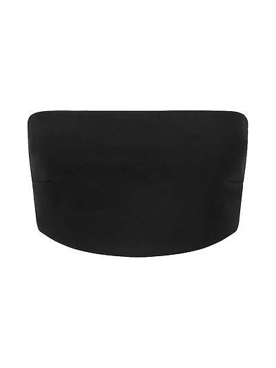 Palladium Cropped Bandeau Zip Top