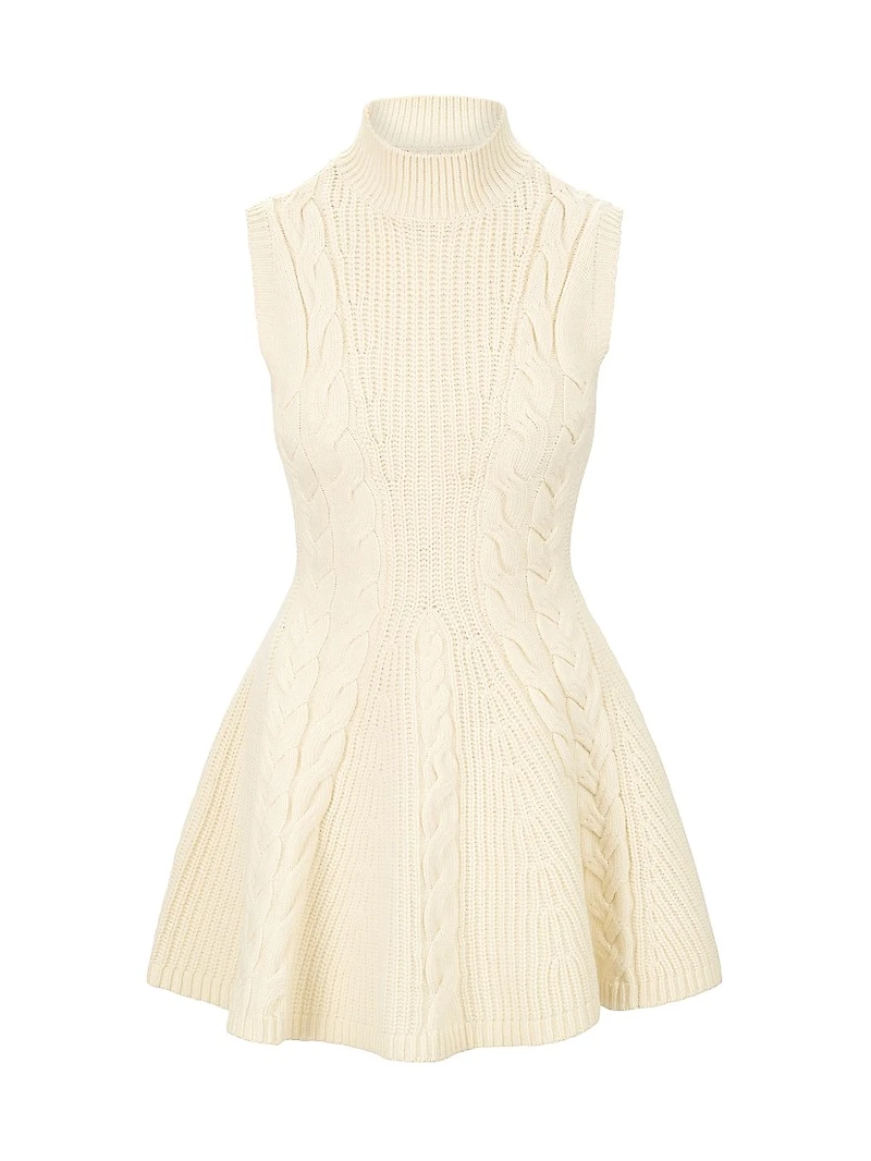 Charade Cable-Knit Minidress