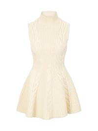 Charade Cable-Knit Minidress