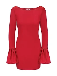 Hawthorne Bell-Sleeve Minidress