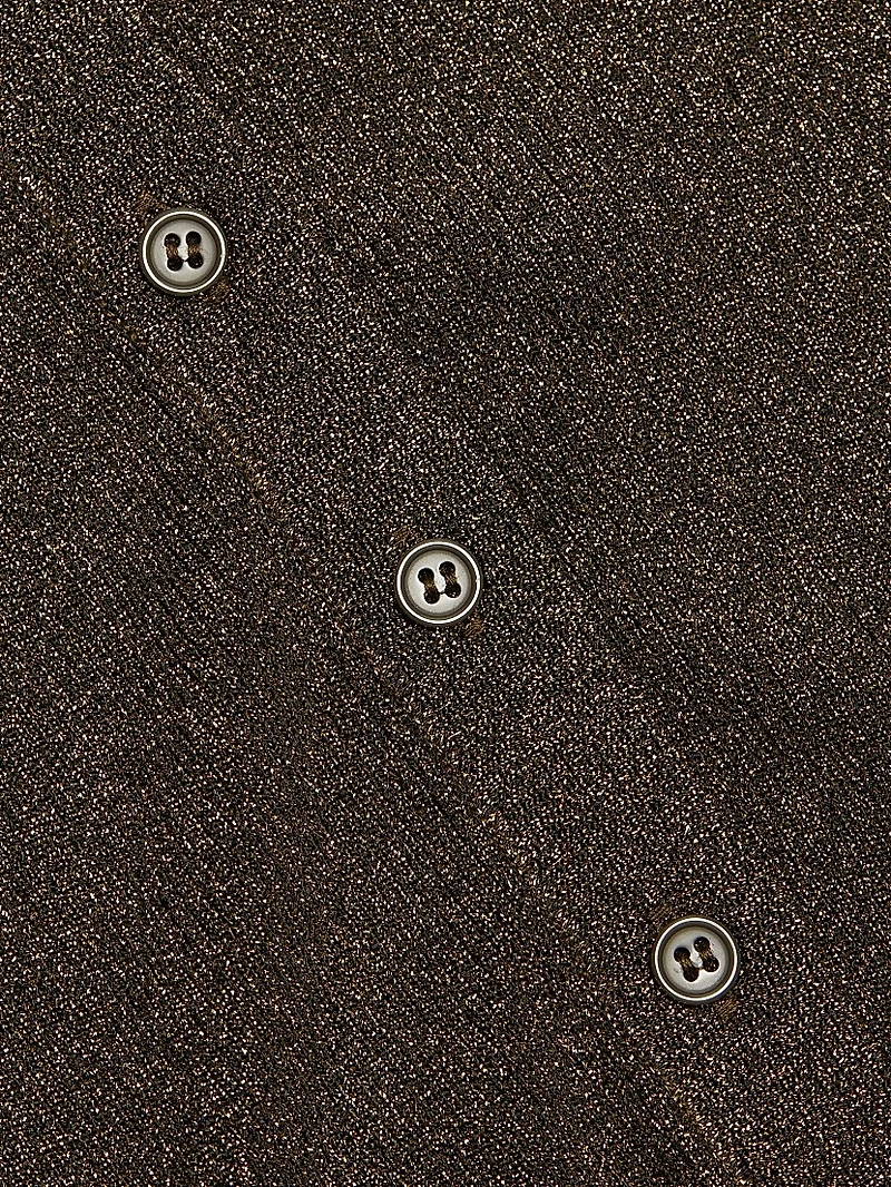 Craftsman One Shoulder Metallic Cardigan