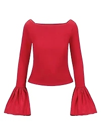 Paige Bell-Sleeve Top