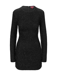 Paradise Embellished Long-Sleeve Minidress