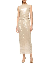 Eton Sequined Sleeveless Top