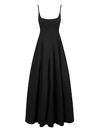 Joy Cotton-Blend Scoopneck Maxi Dress