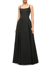 Joy Cotton-Blend Scoopneck Maxi Dress