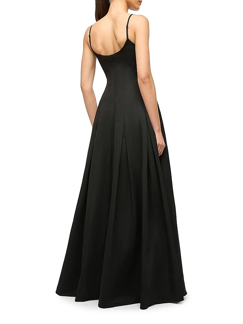 Joy Cotton-Blend Scoopneck Maxi Dress