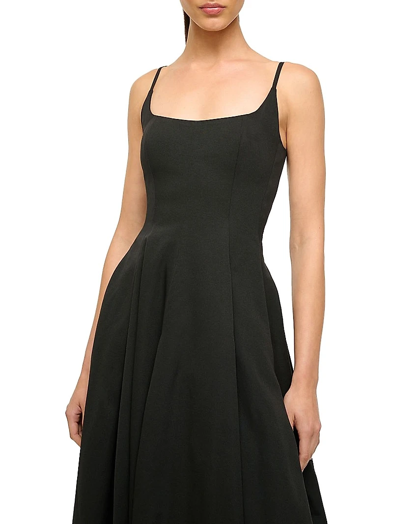 Joy Cotton-Blend Scoopneck Maxi Dress