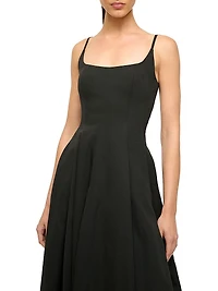 Joy Cotton-Blend Scoopneck Maxi Dress