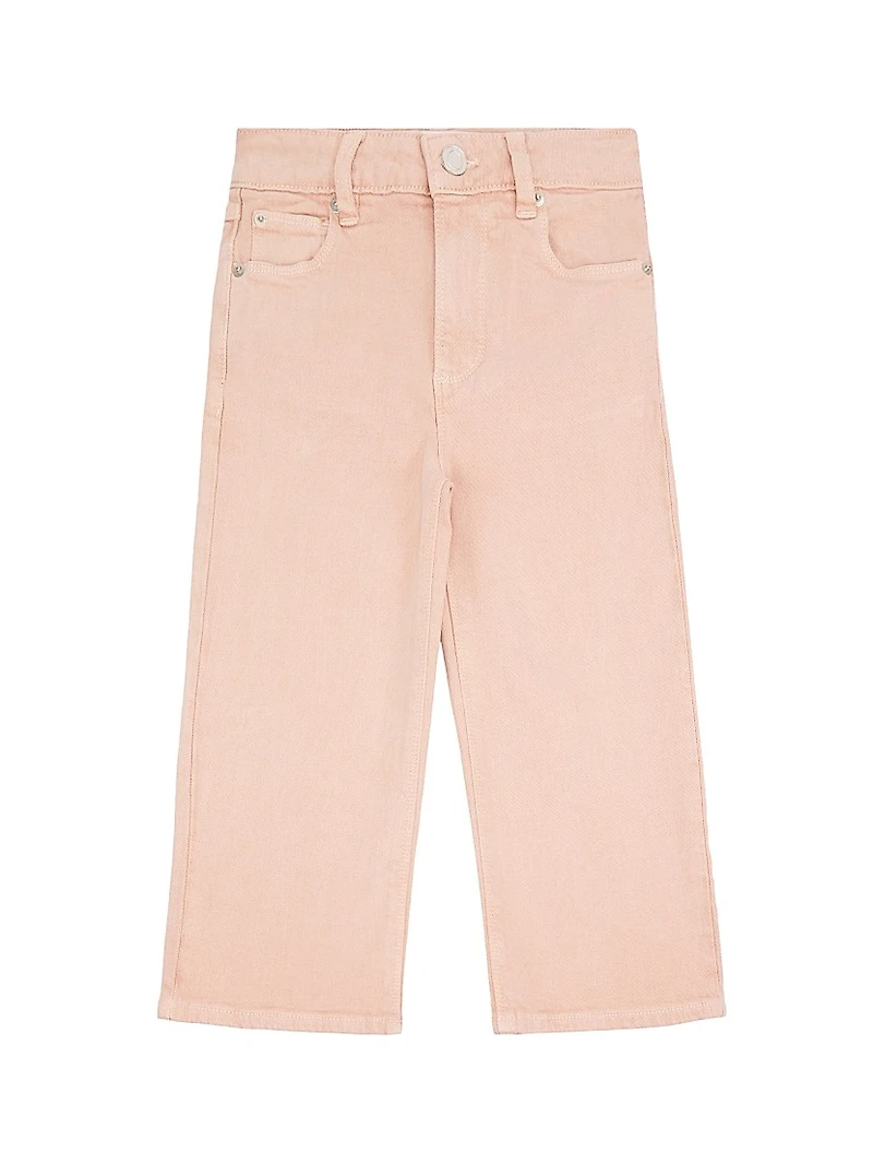 Little Girl's & Sky Wide-Leg Jeans
