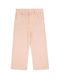 Little Girl's & Sky Wide-Leg Jeans