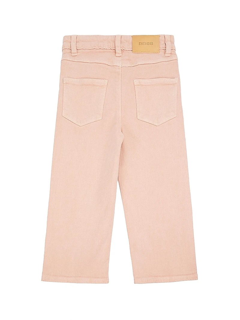 Little Girl's & Sky Wide-Leg Jeans