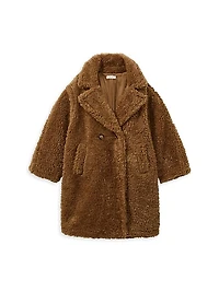 Little Girl's & Girl's Darla Faux Fur Coat