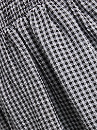 Gingham Smocked Minidress