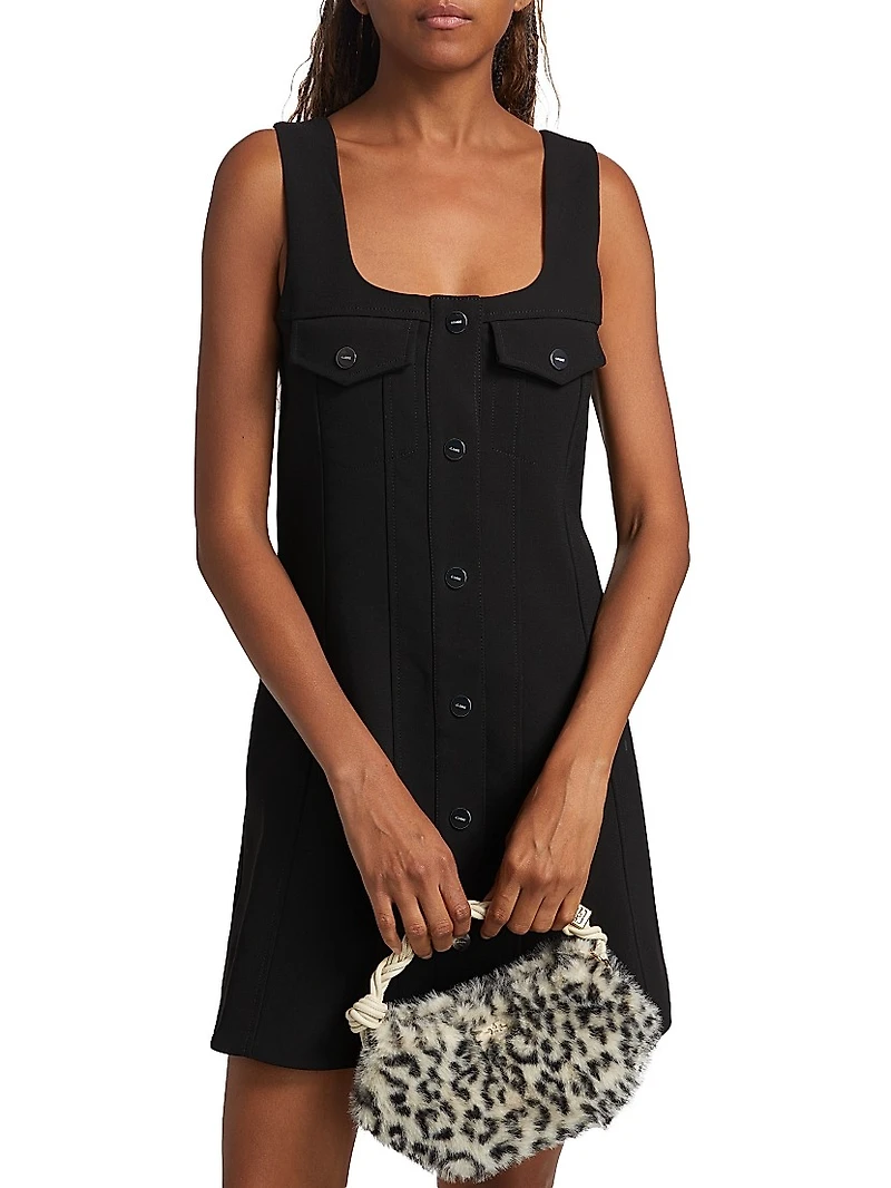 Bonded Crêpe Minidress