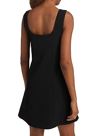 Bonded Crêpe Minidress