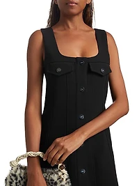 Bonded Crêpe Minidress