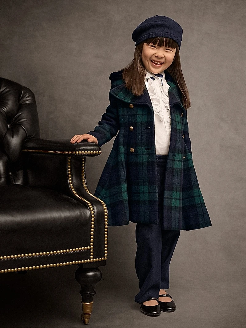 Little Girl's Voile Cotton Button-Up Shirt