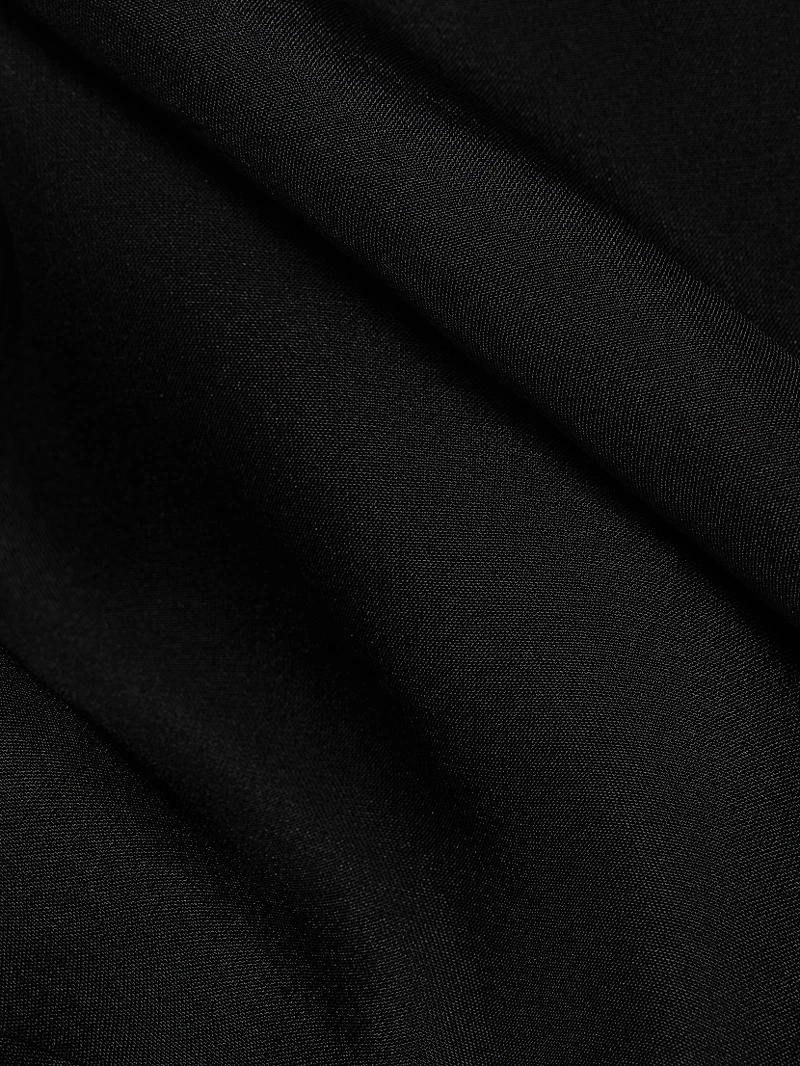 Silk Chiffon Seamed Maxi Dress