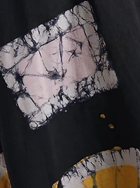 Wura Geometric Cotton Cap-Sleeve Midi-Dress